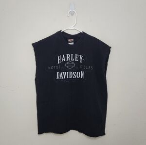Harley-Davidson Black Sleeveless Men's Shirt